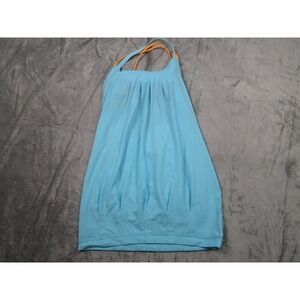 Lululemon Tank‎ Womens 4 Blue Flow And Go Sports Cross Strap Activewear